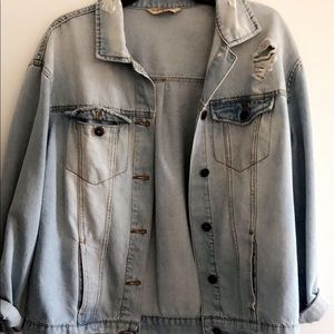 Oversized denim jacket